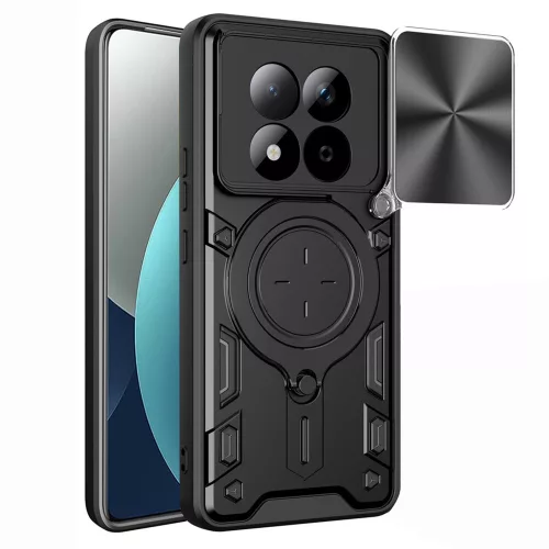 Techsuit - CamGuard Pro tok ütésálló tok - Xiaomi Redmi Note 15 Pro 4G - Fekete