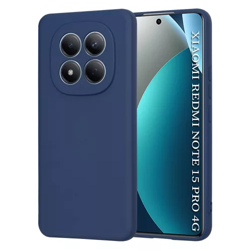 Techsuit - SoftFlex szilikon tok - Xiaomi Redmi Note 15 Pro 4G - Sötétkék