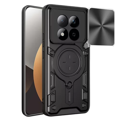 Techsuit - CamGuard Pro tok ütésálló tok - Xiaomi Redmi Note 15 Pro 5G - Fekete