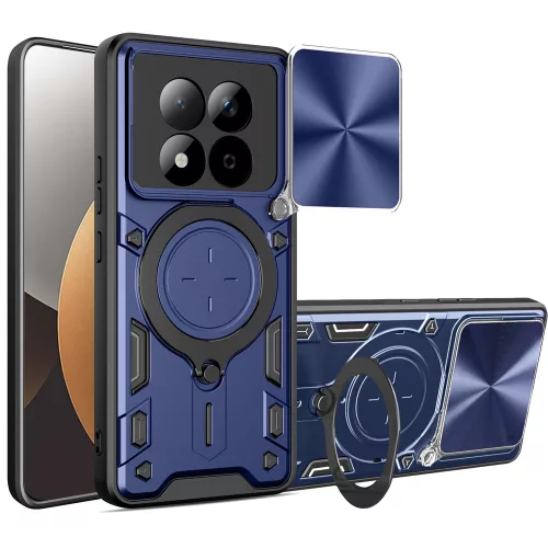 Techsuit - CamGuard Pro tok ütésálló tok - Xiaomi Redmi Note 15 Pro 5G - Kék