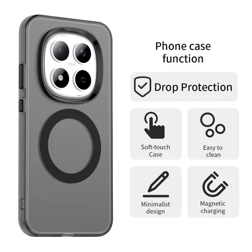 Techsuit - CandyCase MagSafe tok - Xiaomi Redmi Note 15 Pro 5G - Fekete