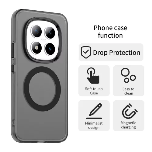 Techsuit - CandyCase MagSafe tok - Xiaomi Redmi Note 15 Pro+ 5G / Poco M8 Pro 5G - Fekete