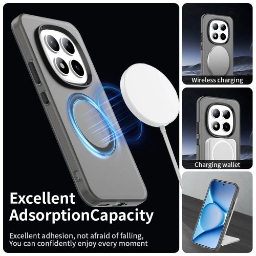 Techsuit - CandyCase MagSafe tok - Xiaomi Redmi Note 15 Pro+ 5G / Poco M8 Pro 5G - Fekete