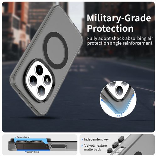 Techsuit - CandyCase MagSafe tok - Xiaomi Redmi Note 15 Pro+ 5G / Poco M8 Pro 5G - Fekete