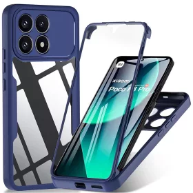   Techsuit - ColorVerse 360 tok kijelzővédővel - Xiaomi Poco F8 Pro - Kék