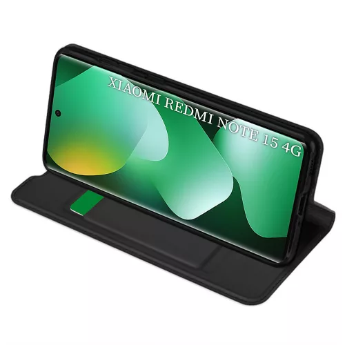 Techsuit - Magskin Book kinyitható tok - Xiaomi Redmi Note 15 5G / Note 15 4G / Poco M8 5G - Fekete