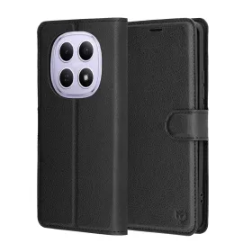   Techsuit - Leather Folio kinyitható tok - Xiaomi Redmi Note 15 5G / Note 15 4G / Poco M8 5G - Fekete