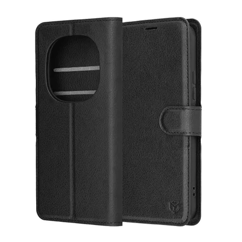 Techsuit - Leather Folio kinyitható tok - Xiaomi Redmi Note 15 Pro+ 5G / Poco M8 Pro 5G - Fekete