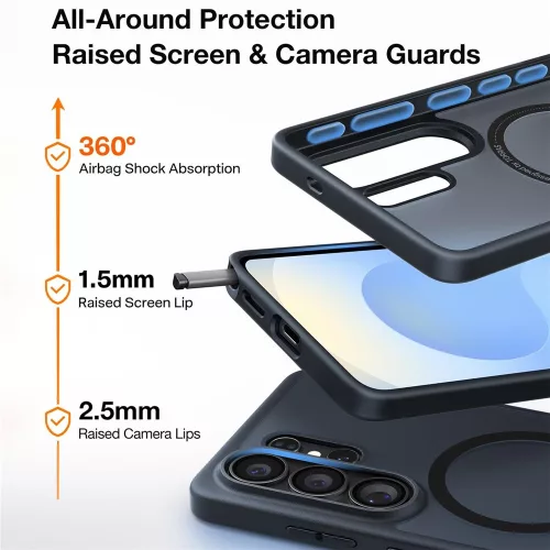 Torras - Guardian Magnetic Series - Samsung Galaxy S26 Ultra - Black
