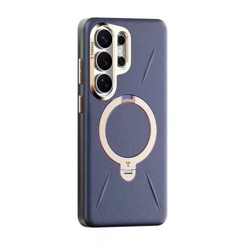 Torras - QPRO Leather Series - Samsung Galaxy S26 Ultra - Dark Purple