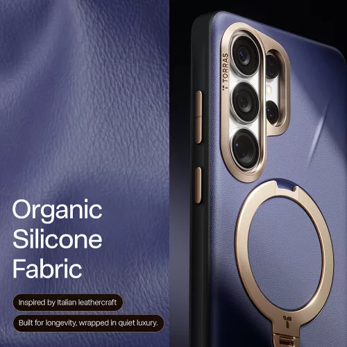 Torras - QPRO Leather Series - Samsung Galaxy S26 Ultra - Dark Purple