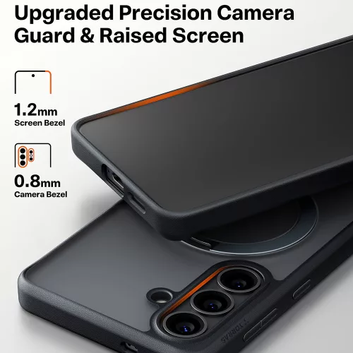 Torras - Ostand Spin Series tok - Samsung Galaxy S26 - Fekete