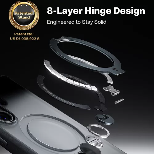 Torras - Ostand Spin Series - Samsung Galaxy S26 Ultra - Black