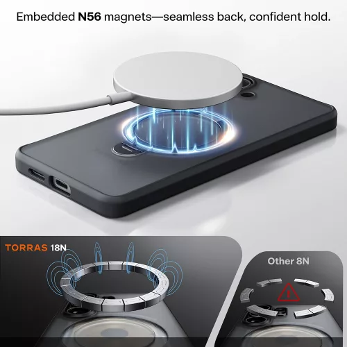 Torras - Ostand Spin Series tok - Samsung Galaxy S26 Plus - Fekete