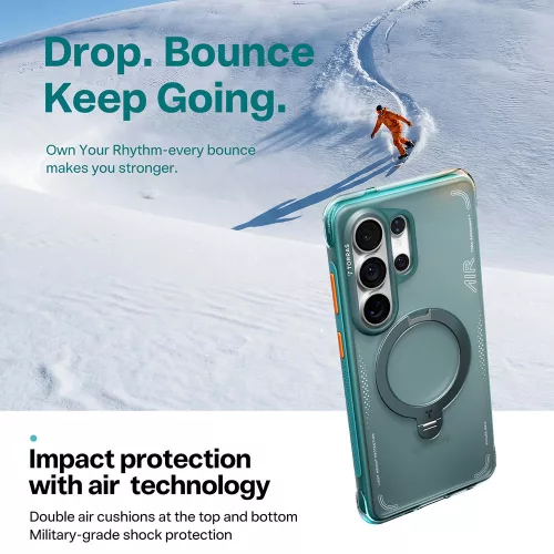 Torras - Ostand Spin Air Series - Samsung Galaxy S26 Ultra - Glacier Green