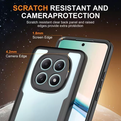 Techsuit - ColorVerse 360 tok kijelzővédővel - Xiaomi Redmi Note 15 4G - Fekete