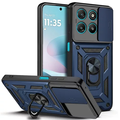 Techsuit - CamShield ütésálló tok - Motorola Moto G57 Power / G67 Power - Kék
