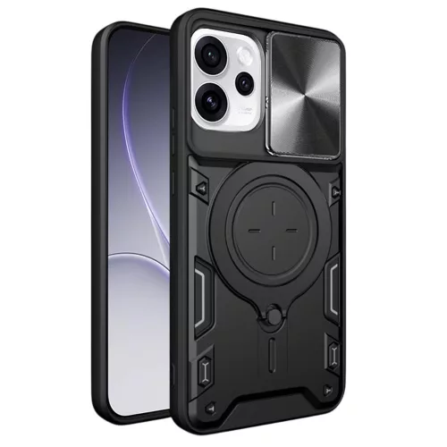 Techsuit - CamGuard Pro tok ütésálló tok - Oppo Reno15 - Fekete