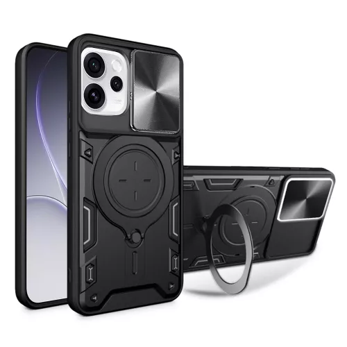 Techsuit - CamGuard Pro tok ütésálló tok - Oppo Reno15 - Fekete