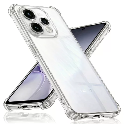Techsuit - Shockproof Átlátszó Ütésálló Szilikon tok - Oppo Reno15 - Átlátszó