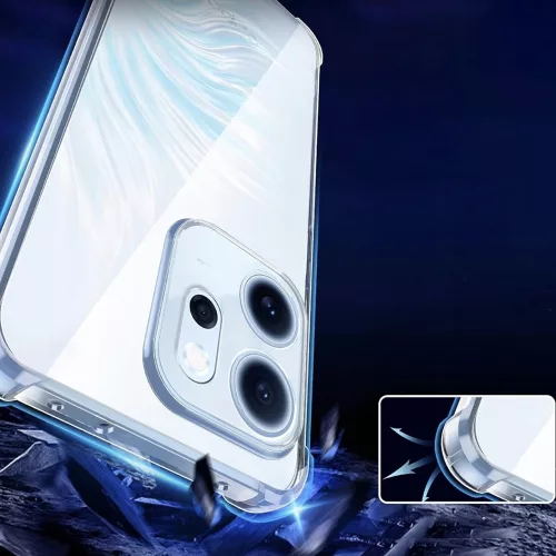 Techsuit - Shockproof Átlátszó Ütésálló Szilikon tok - Oppo Reno15 - Átlátszó