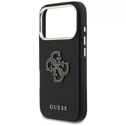 Guess - Keménytok Logó (GUHCP17L5PS4RGGK) - iPhone 17 Pro - Fekete
