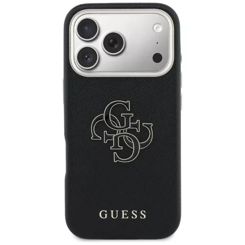 Guess - Keménytok Logó (GUHCP17L5PS4RGGK) - iPhone 17 Pro - Fekete