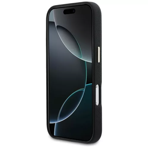 Guess - Keménytok Logó (GUHCP17L5PS4RGGK) - iPhone 17 Pro - Fekete