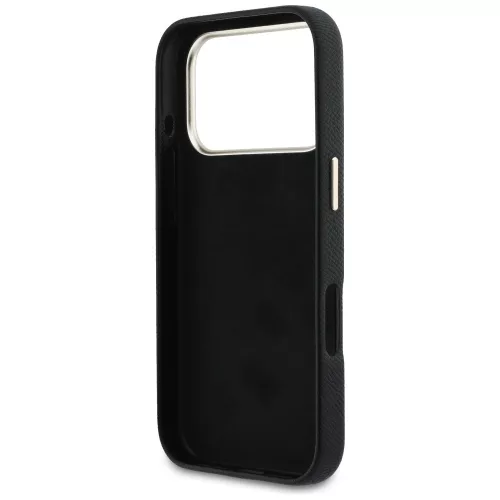 Guess - Keménytok Logó (GUHCP17L5PS4RGGK) - iPhone 17 Pro - Fekete