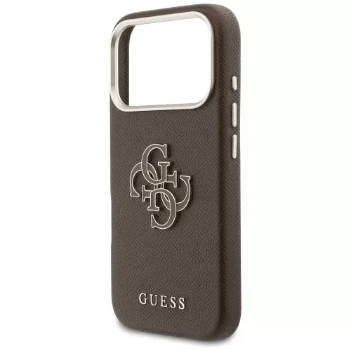 Guess - Keménytok Logó (GUHCP17L5PS4RGGW) - iPhone 17 Pro - Barna