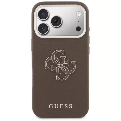 Guess - Keménytok Logó (GUHCP17L5PS4RGGW) - iPhone 17 Pro - Barna