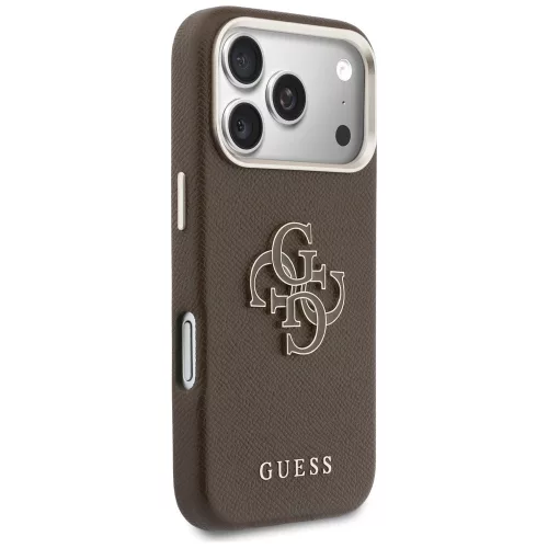 Guess - Keménytok Logó (GUHCP17L5PS4RGGW) - iPhone 17 Pro - Barna