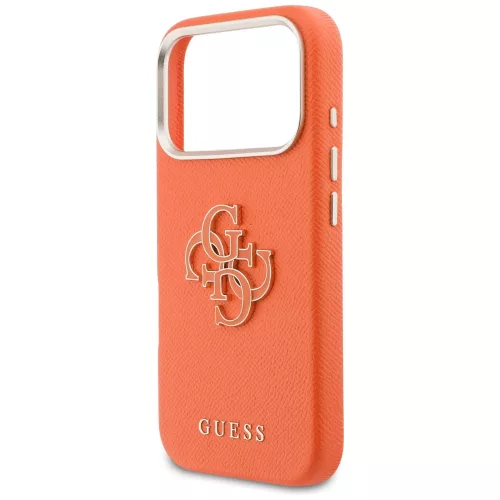 Guess - Keménytok Logó (GUHCP17L5PS4RGGO) - iPhone 17 Pro - Narancssárga