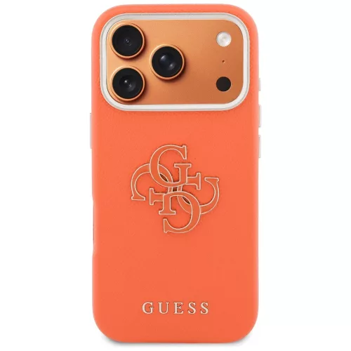 Guess - Keménytok Logó (GUHCP17L5PS4RGGO) - iPhone 17 Pro - Narancssárga