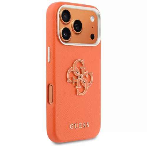Guess - Keménytok Logó (GUHCP17X5PS4RGGO) - iPhone 17 Pro Max - Narancssárga