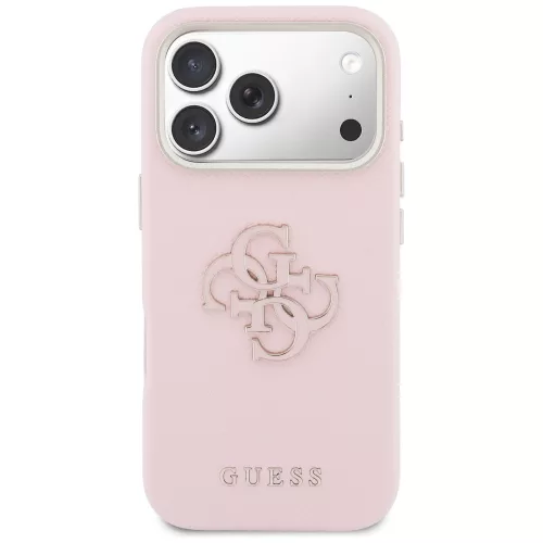 Guess - Keménytok Logó (GUHCP17L5PS4RGGP) - iPhone 17 Pro - Rózsaszín