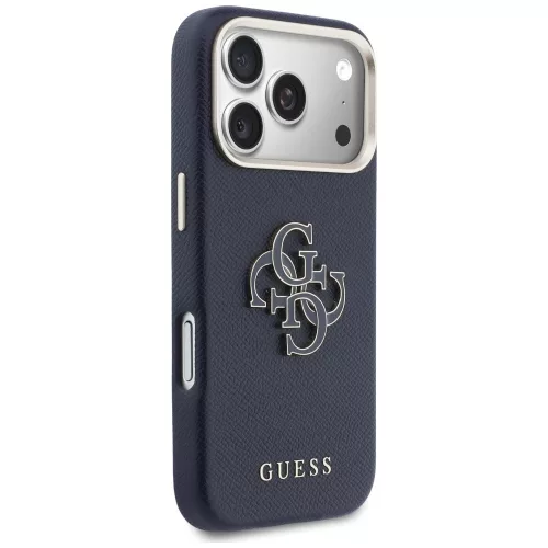 Guess - Keménytok Logó (GUHCP17L5PS4RGGB) - iPhone 17 Pro - Kék