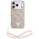 Guess - Keménytok 4G Pántos Háromszög Logó MagSafe (GUHMP17LP4TSDPPSP) - iPhone 17 Pro - Rózsaszín