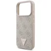 Guess - Keménytok 4G Pántos Háromszög Logó MagSafe (GUHMP17LP4TSDPPSP) - iPhone 17 Pro - Rózsaszín