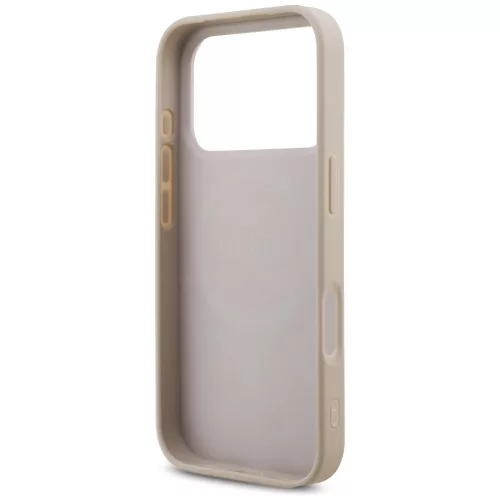 Guess - Keménytok 4G Pántos Háromszög Logó MagSafe (GUHMP17LP4TSDPPSP) - iPhone 17 Pro - Rózsaszín