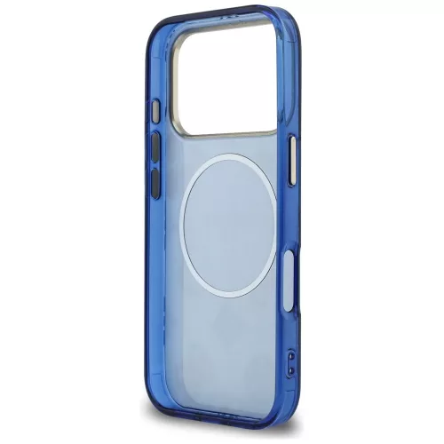 Guess - IML Bazsarózsás Pöttyös MagSafe (GUHMP17L5HPOEDB) - iPhone 17 Pro - Kék