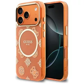   Guess - IML Bazsarózsás Pöttyös MagSafe (GUHMP17L5HPOEDO) - iPhone 17 Pro - Narancssárga