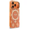 Guess - IML Bazsarózsás Pöttyös MagSafe (GUHMP17L5HPOEDO) - iPhone 17 Pro - Narancssárga