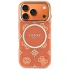 Guess - IML Bazsarózsás Pöttyös MagSafe (GUHMP17L5HPOEDO) - iPhone 17 Pro - Narancssárga