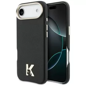   Karl Lagerfeld - Hardcase Leather Khead Logo MgSafe (KLHMP17M5PGFKHGK) - iPhone 17 Air - Black