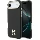 Karl Lagerfeld - Hardcase Leather Khead Logo MgSafe (KLHMP17M5PGFKHGK) - iPhone 17 Air - Black