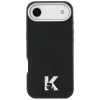 Karl Lagerfeld - Hardcase Leather Khead Logo MgSafe (KLHMP17M5PGFKHGK) - iPhone 17 Air - Black