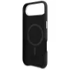 Karl Lagerfeld - Hardcase Leather K&C Head Pin MagSafe (KLHMP17M6PFKCLK) - iPhone 17 Air - Perforated Logo, Black