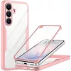 Techsuit - ColorVerse 360 tok kijelzővédővel - Samsung Galaxy S26 - Rózsaszín