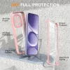 Techsuit - ColorVerse 360 tok kijelzővédővel - Samsung Galaxy S26 - Rózsaszín